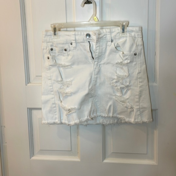 American Eagle Outfitters Dresses & Skirts - White American Eagle Jean Skirt